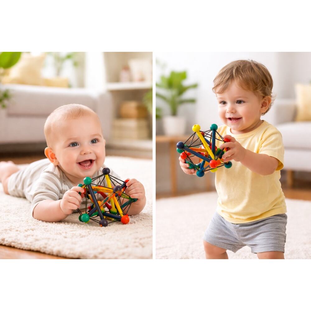 Montessori Wooden Elastic Toy – Fine Motor Skills Educational Toy
